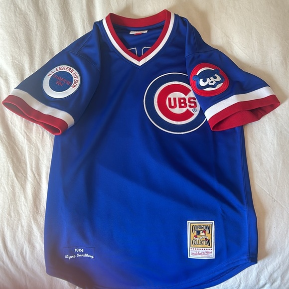 Authentic Ryne Sandberg Chicago Cubs Cooperstown 1984 Jersey - Picture 3 of 9
